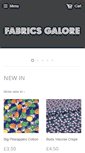Mobile Screenshot of fabricsgalore.co.uk