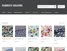 Tablet Screenshot of fabricsgalore.co.uk